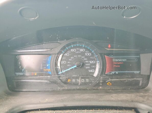 2FMGK5D89KBA15230 2019 FORD FLEX Black Widok zestawu wskaźników