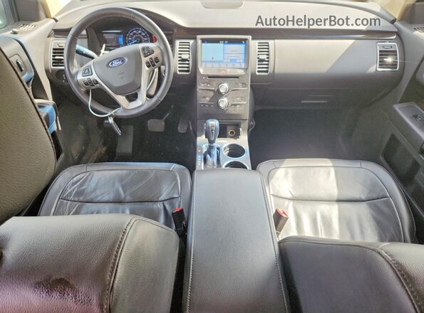 2FMHK6C80KBA38620 2019 FORD FLEX Черный Вид панели приборов