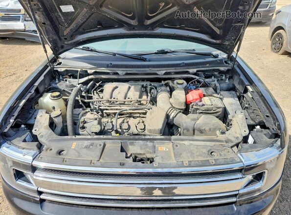 2FMHK6C80KBA38620 2019 FORD FLEX Черный Вид подкапотного пространства