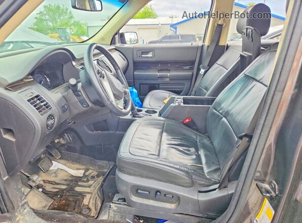 2FMHK6C81KBA12155 2019 FORD FLEX Gray Widok wnętrza z przodu