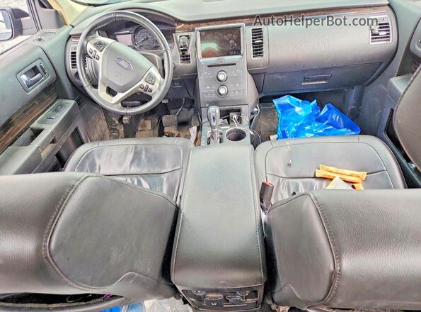 2FMHK6C81KBA12155 2019 FORD FLEX Gray Widok deski rozdzielczej