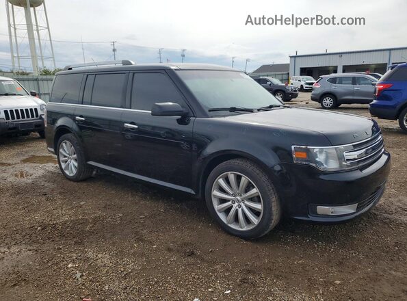2FMHK6C84KBA26096 2019 FORD FLEX Черный Передняя правая четверть