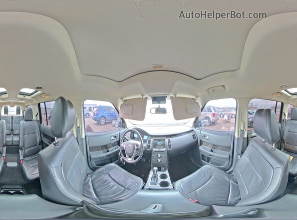 2FMHK6C84KBA26096 2019 FORD FLEX Черный Панорамный вид салона 360°