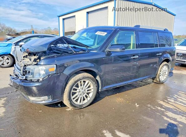 2FMHK6C85KBA22798 2019 FORD FLEX Черный Передняя левая четверть