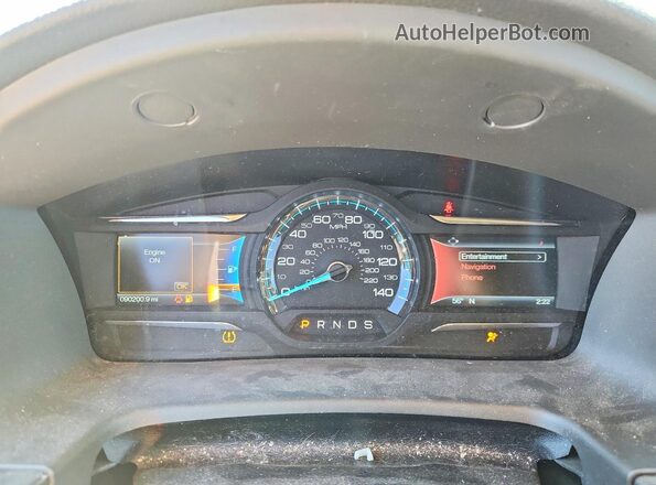 2FMHK6C86GBA13132 2016 FORD FLEX Charcoal Вид щитка приладів