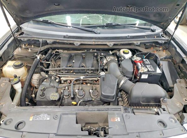 2FMHK6D86KBA09086 2019 FORD FLEX Gray Widok komory silnika