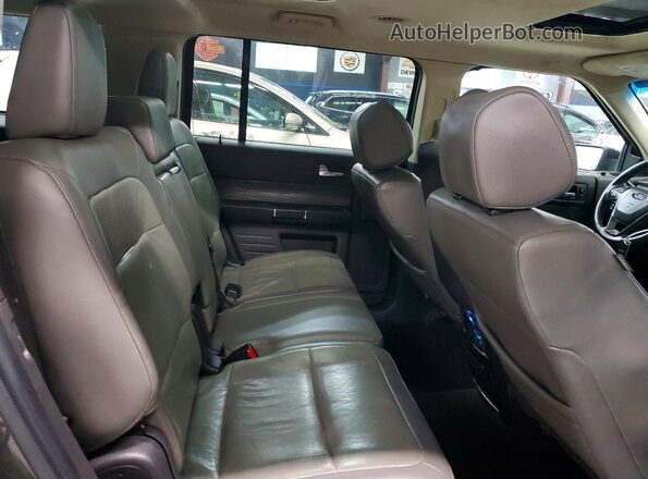 2FMHK6D86KBA09086 2019 FORD FLEX Gray Widok wnętrza z tyłu