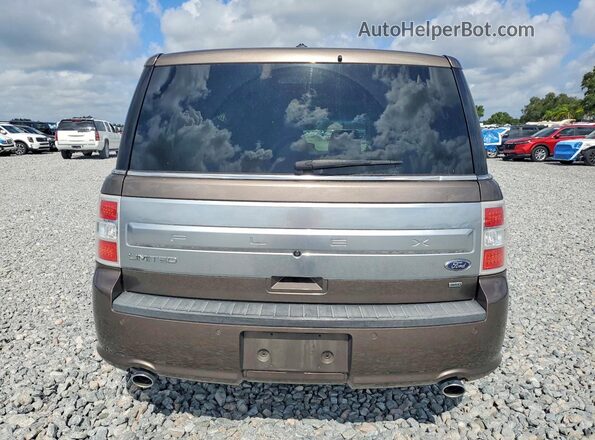 2FMHK6D88KBA15293 2019 FORD FLEX Желто-коричневый Вид сзади