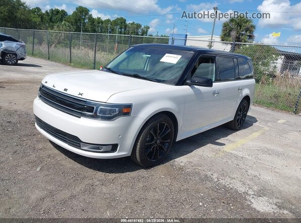 2FMHK6DT3KBA27873 2019 FORD FLEX Белый Передняя левая четверть