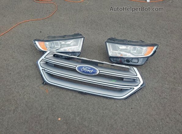 2FMPK3G90GBC40295 2016 FORD EDGE Black Widok naklejki z numerem VIN