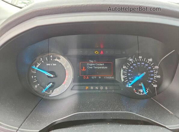 2FMPK3G92HBB88508 2017 FORD EDGE Белый Вид щитка приборов