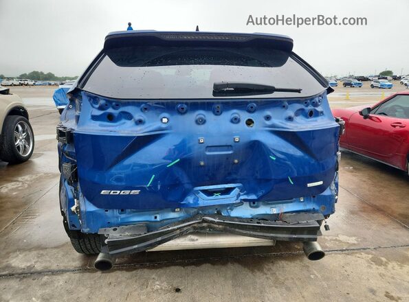 2FMPK3G92LBA35216 2020 FORD EDGE Синий Вид сзади