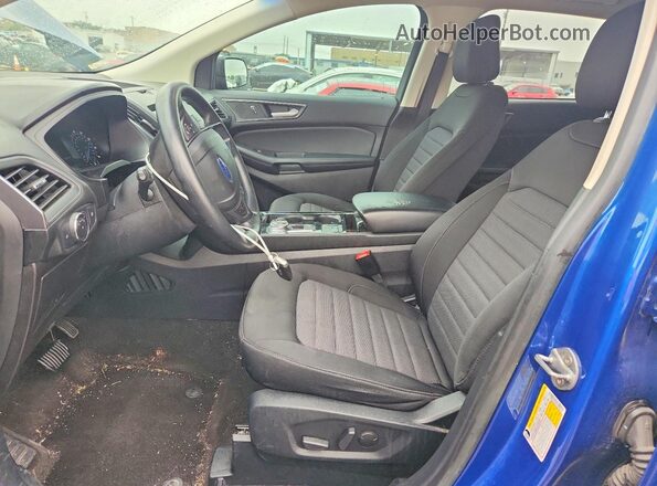 2FMPK3G92LBA35216 2020 FORD EDGE Синий Вид салона спереди