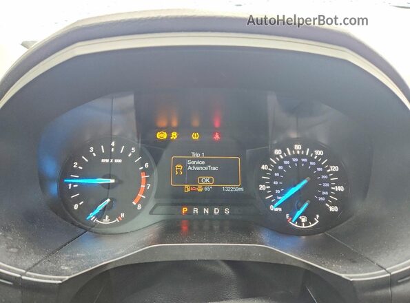 2FMPK3G92LBA35216 2020 FORD EDGE Синий Вид щитка приборов