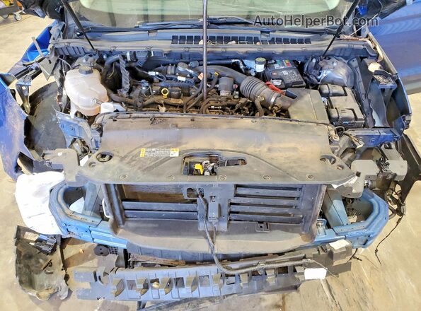 2FMPK3G92MBA16182 2021 FORD EDGE Синий Вид подкапотного пространства