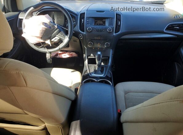 2FMPK3G93HBB20816 2017 FORD EDGE Black წინა პანელის ხედი