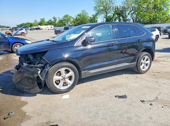2FMPK3G93HBB20816 2017 FORD EDGE Black წინა მარცხენა ხედი სამი მეოთხედიდან