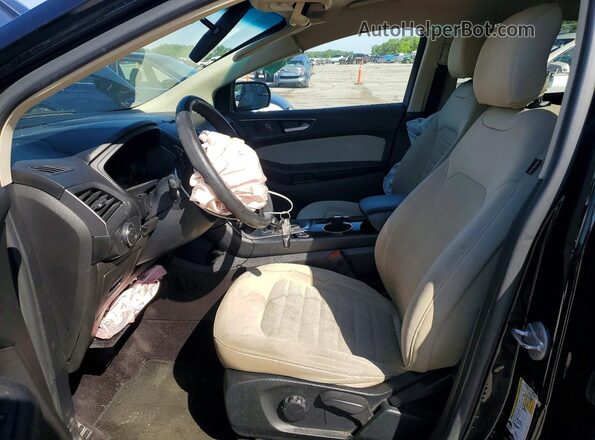 2FMPK3G93HBB20816 2017 FORD EDGE Black წინა სალონის ხედი
