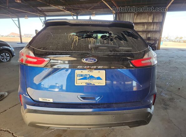 2FMPK3G93MBA26168 2021 FORD EDGE Синий Вид сзади