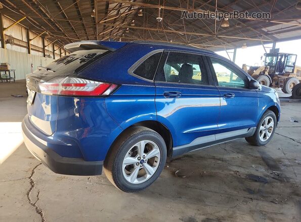 2FMPK3G93MBA26168 2021 FORD EDGE Синий Задняя правая четверть