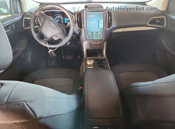 2FMPK3G93MBA26168 2021 FORD EDGE Синий Вид панели приборов