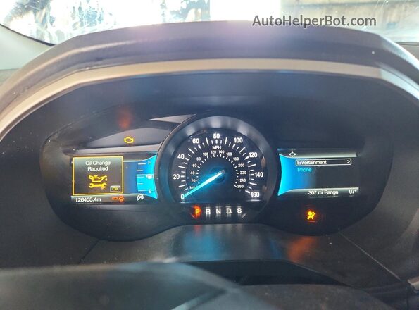 2FMPK3G93MBA26168 2021 FORD EDGE Синий Вид щитка приборов