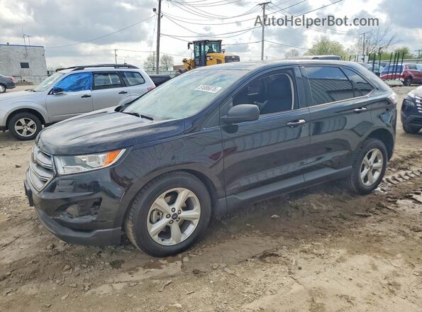 2FMPK3G94JBB77953 2018 FORD EDGE Черный Передняя левая четверть