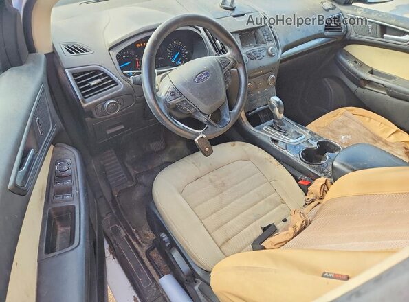 2FMPK3G96HBB71680 2017 FORD EDGE Белый Вид панели приборов