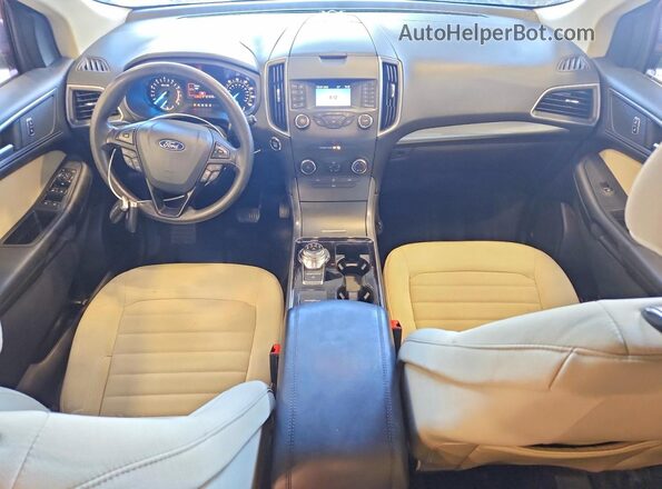 2FMPK3G97KBB04531 2019 FORD EDGE Silver Widok deski rozdzielczej