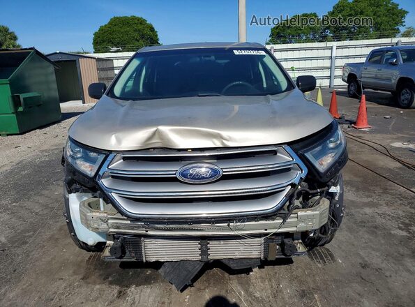 2FMPK3G98JBB70553 2018 FORD EDGE Желто-коричневый Вид спереди