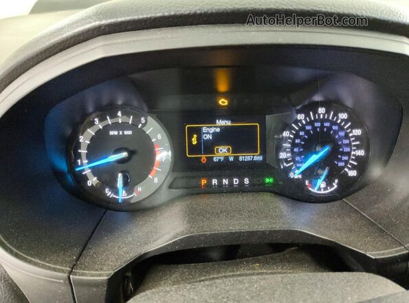 2FMPK3G98JBB86512 2018 FORD EDGE White Вид щитка приладів