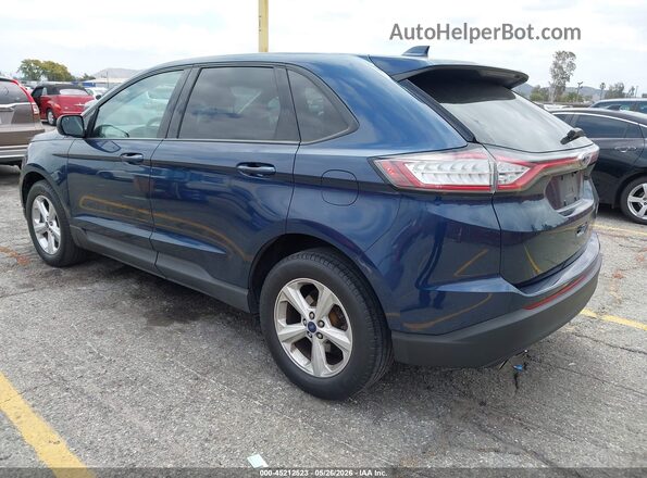 2FMPK3G9XHBC45313 2017 FORD EDGE Синий Задняя левая четверть