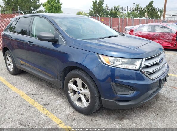2FMPK3G9XHBC45313 2017 FORD EDGE Синий Передняя правая четверть