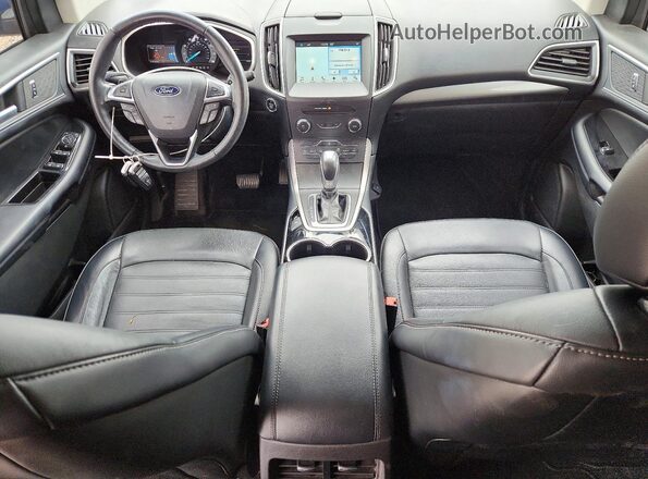2FMPK3J80JBB52242 2018 FORD EDGE Blue Widok deski rozdzielczej