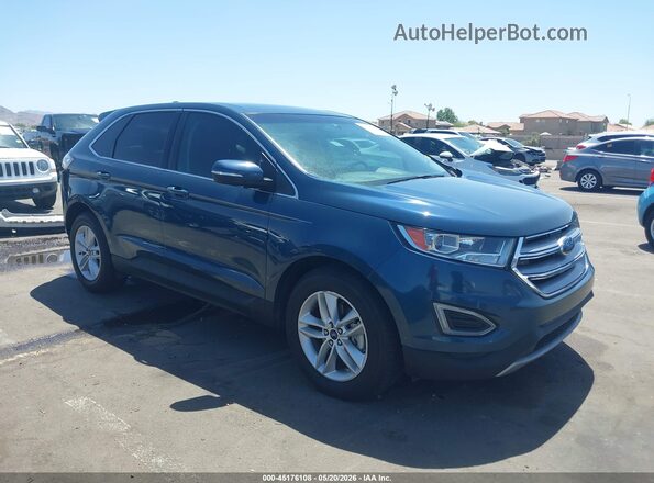 2FMPK3J82GBC43036 2016 FORD EDGE Синий Передняя правая четверть