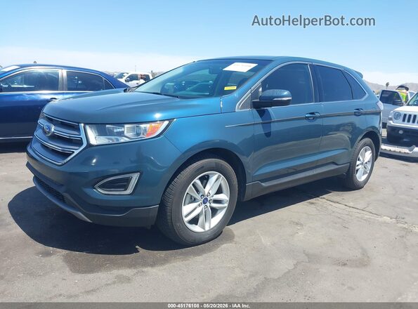2FMPK3J82GBC43036 2016 FORD EDGE Синий Передняя левая четверть