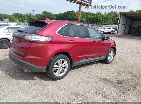 2FMPK3J82JBC24963 2018 FORD EDGE Burgundy Trasero derecho