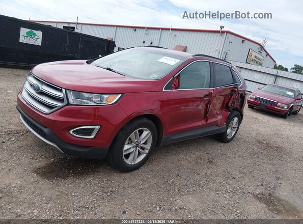2FMPK3J82JBC24963 2018 FORD EDGE Burgundy Vista tres cuartos delantera izquierda