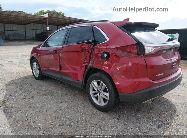 2FMPK3J82JBC24963 2018 FORD EDGE Burgundy Trasero izquierdo