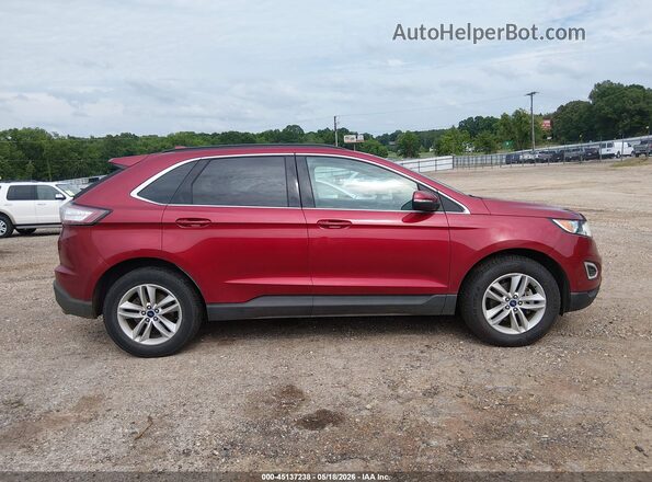 2FMPK3J82JBC24963 2018 FORD EDGE Burgundy Vista interior trasera
