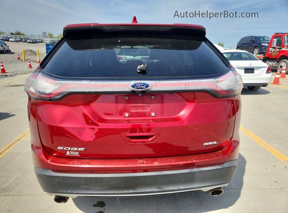 2FMPK3J87GBB70679 2016 FORD EDGE Red Հետևի տեսք