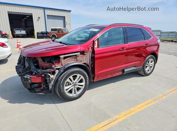 2FMPK3J87GBB70679 2016 FORD EDGE Red Առջևի ձախ երեք քառորդ տեսարան