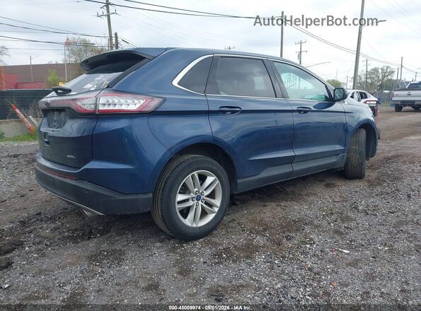 2FMPK3J89HBB29813 2017 FORD EDGE Синий Задняя правая четверть