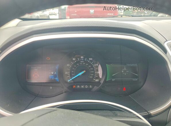 2FMPK3J90JBB18827 2018 FORD EDGE Черный Вид щитка приборов