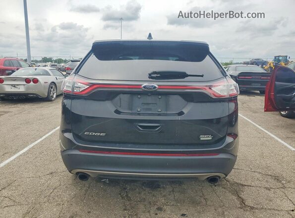 2FMPK3J90JBB18827 2018 FORD EDGE Черный Вид сзади