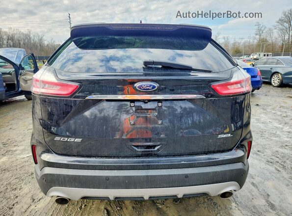 2FMPK3J90KBC40282 2019 FORD EDGE Black Widok z tyłu