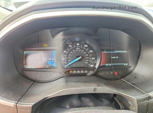 2FMPK3J90KBC40282 2019 FORD EDGE Black Widok zestawu wskaźników