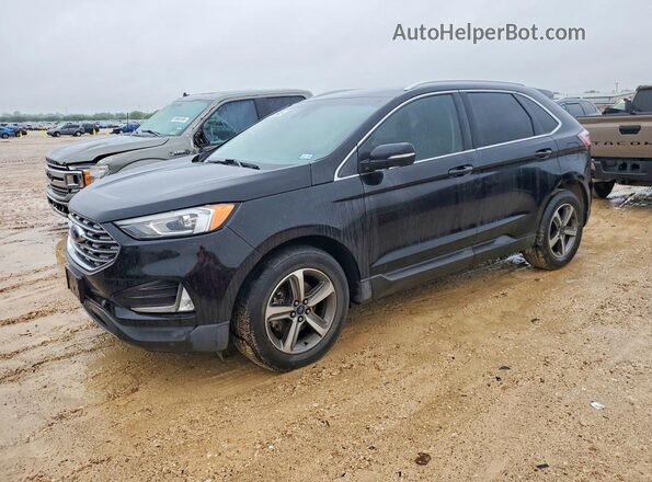 2FMPK3J90KBC47331 2019 FORD EDGE Черный Передняя левая четверть