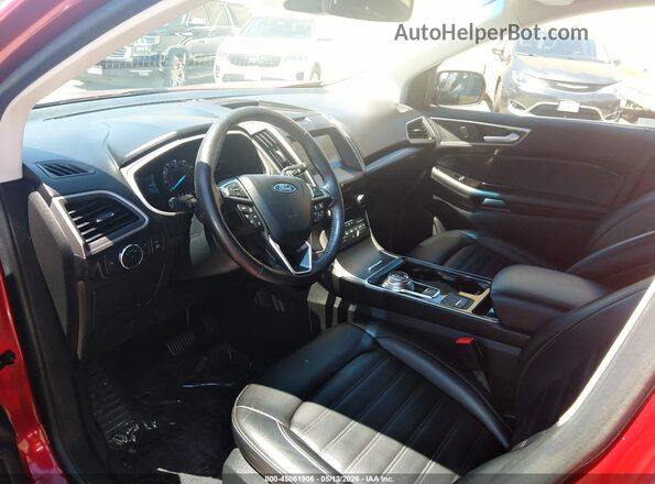 2FMPK3J90LBA19685 2020 FORD EDGE Красный Вид салона спереди