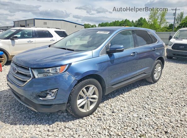 2FMPK3J91JBB74534 2018 FORD EDGE Blue Przód lewy
